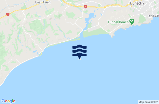 Mapa de mareas Green Island, New Zealand