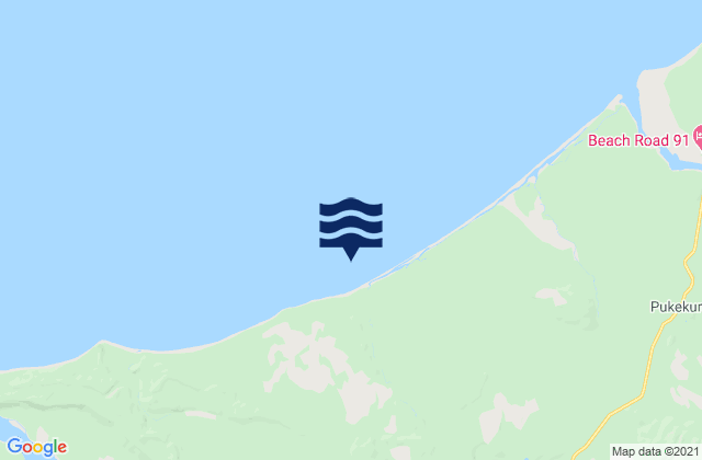 Mapa de mareas Greens Beach, New Zealand
