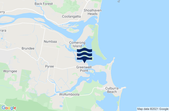 Mapa de mareas Greenwell Point, Australia