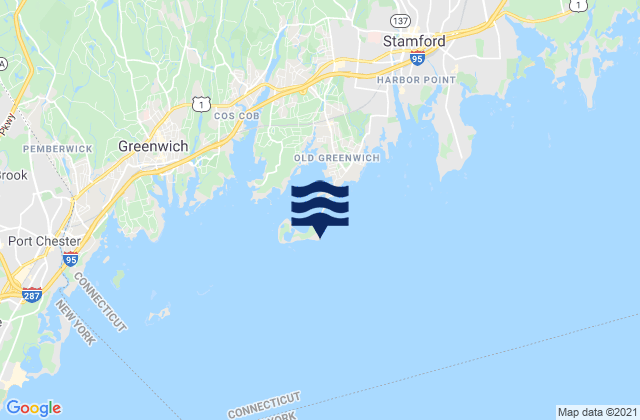 Mapa de mareas Greenwich Point, United States