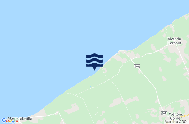 Mapa de mareas Greenwood, Canada