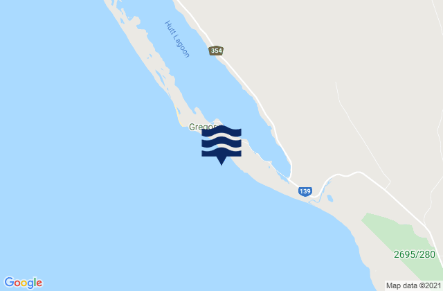 Mapa de mareas Gregory, Australia