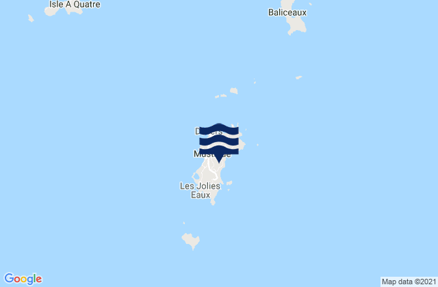 Mapa de mareas Grenadines, Saint Vincent and the Grenadines