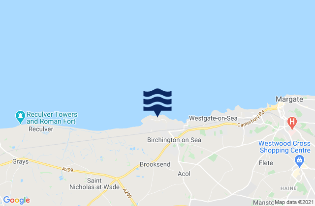 Mapa de mareas Grenham Bay Beach, United Kingdom