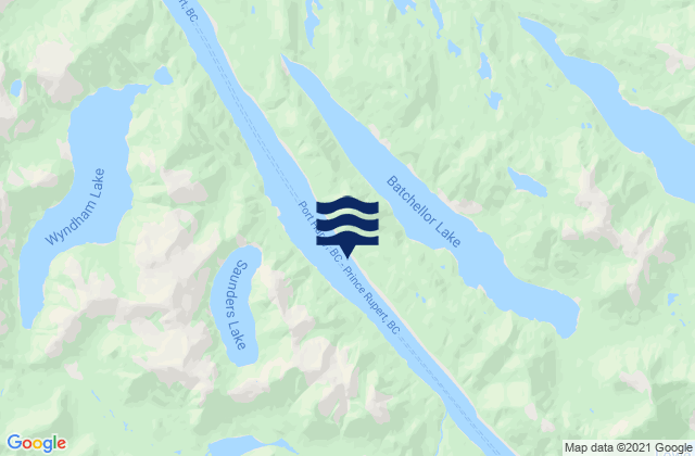 Mapa de mareas Grenville Channel (narrow portion), Canada