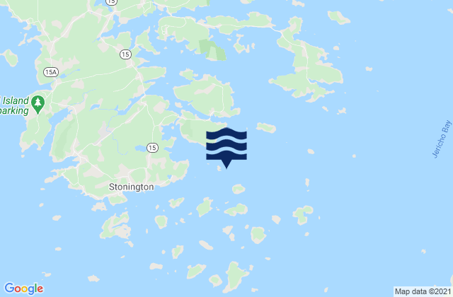 Mapa de mareas Grog Island E of Deer Island Thorofare, United States