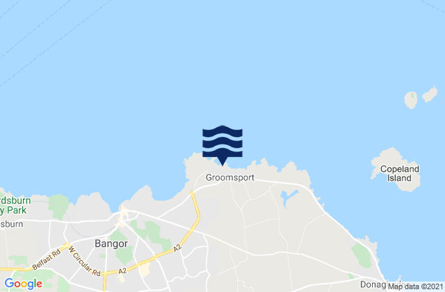 Mapa de mareas Groomsport, United Kingdom