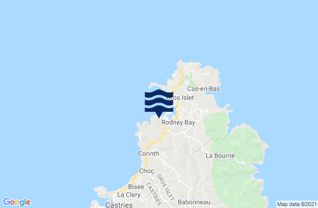 Mapa de mareas Gros-Islet, Saint Lucia