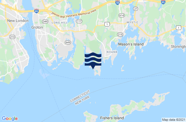 Mapa de mareas Groton Long Point Main Beach, United States