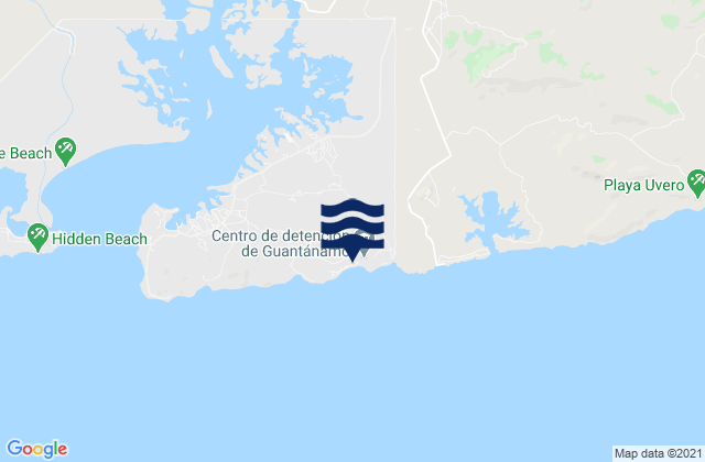 Mapa de mareas Guantanamo Bay, Cuba