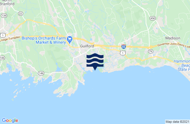 Mapa de mareas Guilford Point, United States