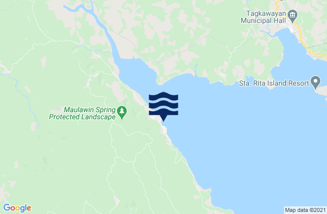 Mapa de mareas Guinayangan Ragay Gulf, Philippines