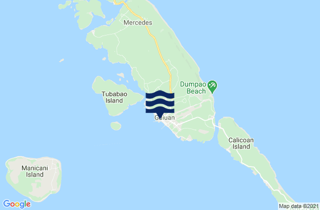 Mapa de mareas Guiuan, Philippines
