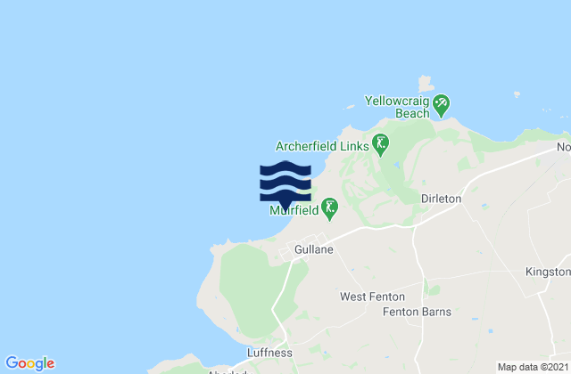 Mapa de mareas Gullane, United Kingdom