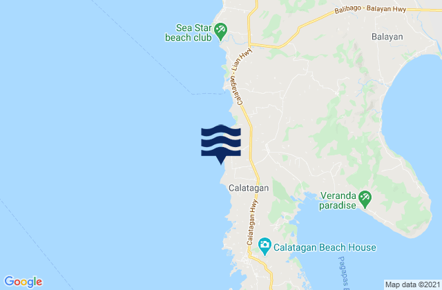 Mapa de mareas Gulod, Philippines