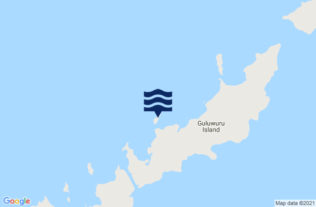 Mapa de mareas Guluwuru Island, Australia