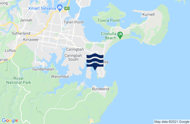 Mapa de mareas Gunnamatta Bay, Australia