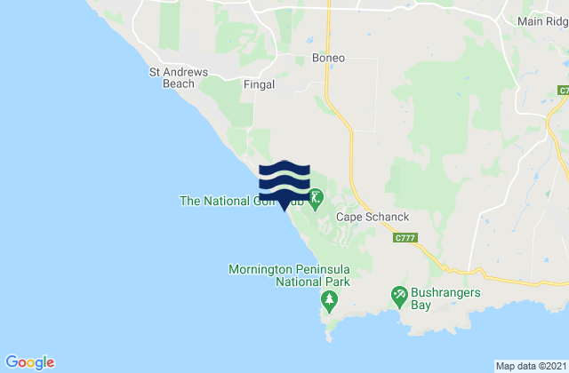 Mapa de mareas Gunnamatta Beach, Australia
