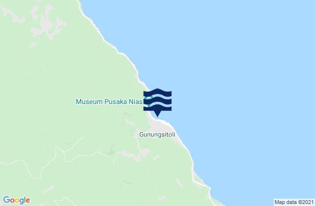 Mapa de mareas Gunungsitoli, Indonesia