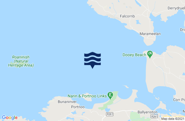 Mapa de mareas Gweebarra Bay, Ireland