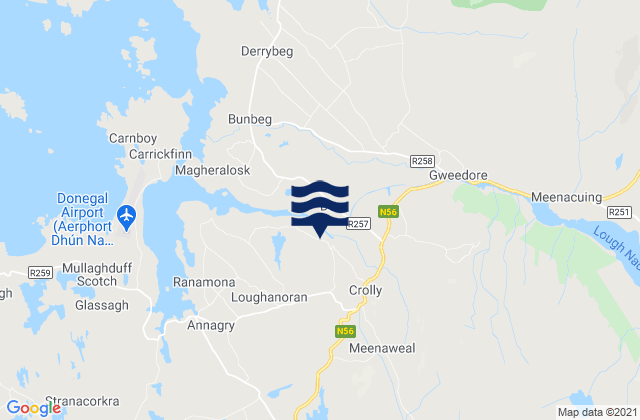 Mapa de mareas Gweedore, Ireland