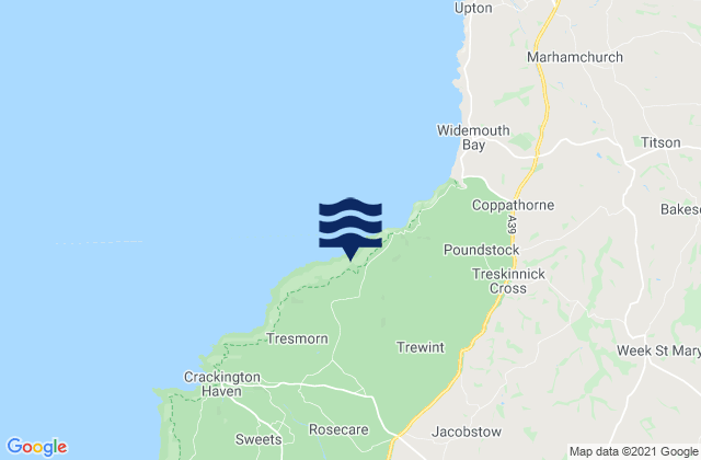 Mapa de mareas Gwenvor, United Kingdom