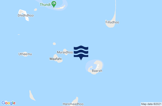 Mapa de mareas Haa Dhaalu Atholhu, Maldives