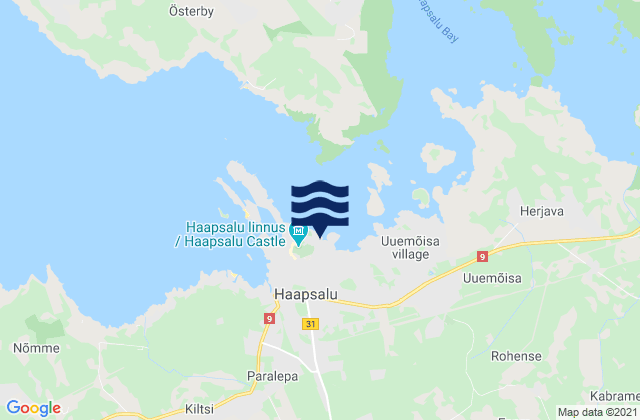 Mapa de mareas Haapsalu, Estonia