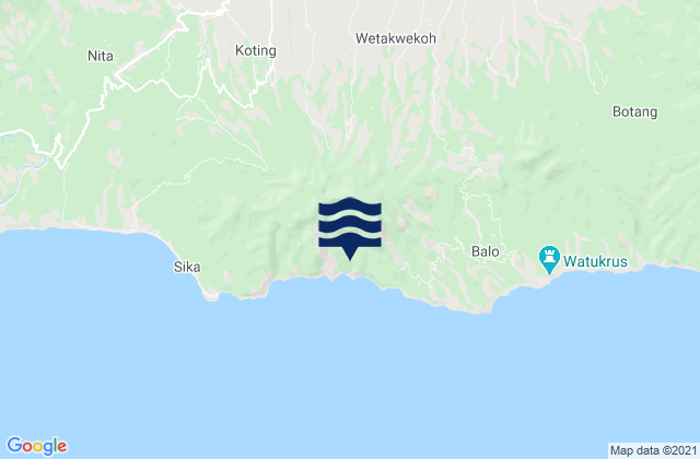 Mapa de mareas Habingkloang, Indonesia