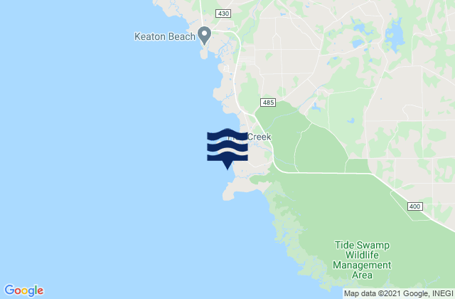 Mapa de mareas Hagens Cove, United States