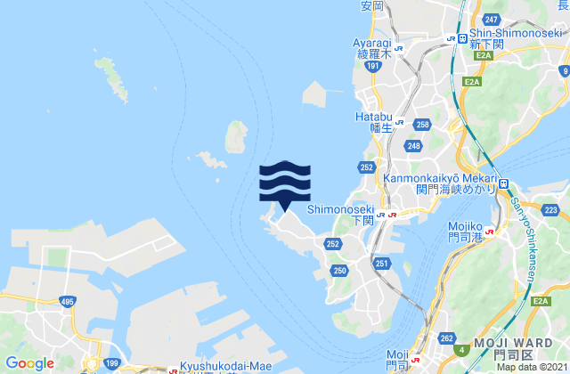 Mapa de mareas Haidomari, Japan