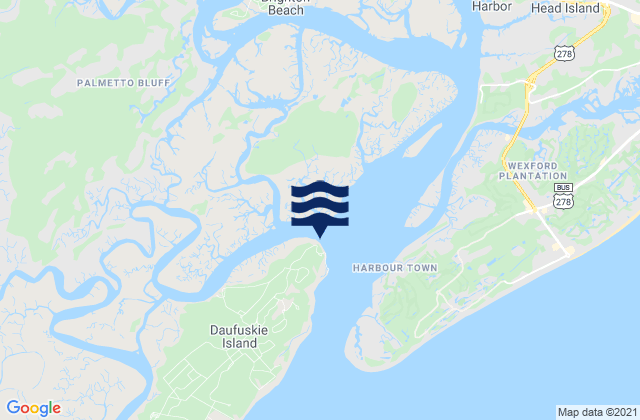 Mapa de mareas Haig Point (Daufuskie Island Cooper River), United States