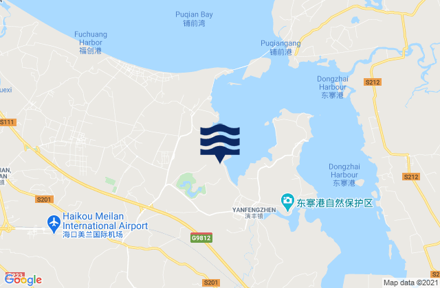 Mapa de mareas Haikou Shi, China