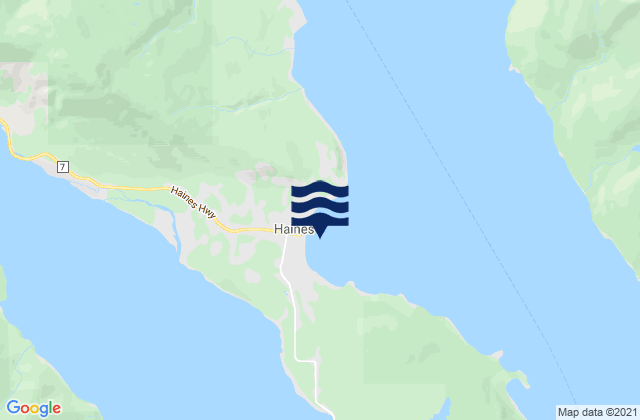 Mapa de mareas Haines, United States