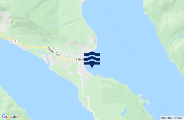 Mapa de mareas Haines Inlet, United States