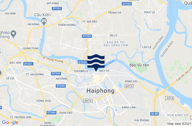 Mapa de mareas Haiphong, Vietnam