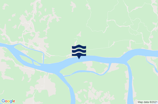 Mapa de mareas Haji Bank Beraoe River, Indonesia