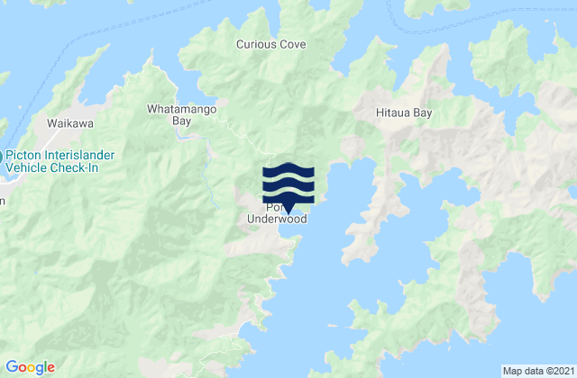 Mapa de mareas Hakahaka Bay, New Zealand