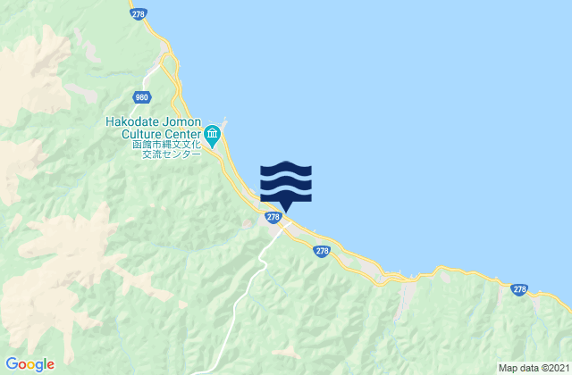 Mapa de mareas Hakodate Shi, Japan