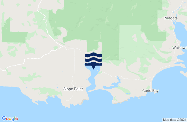 Mapa de mareas Haldane Estuary, New Zealand