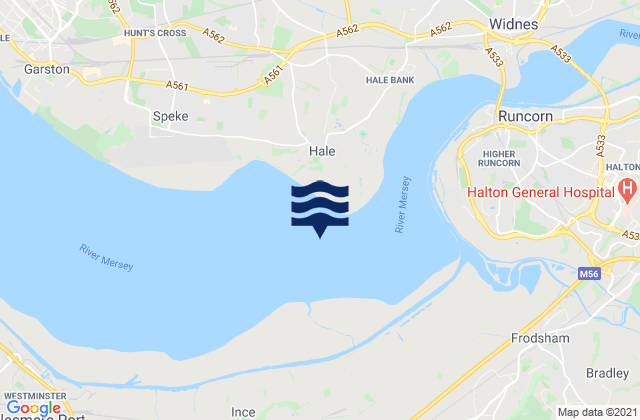 Mapa de mareas Hale Head, United Kingdom