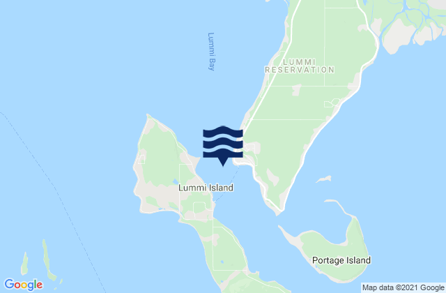 Mapa de mareas Hale Passage 0.5 mile SE of Lummi Point, United States