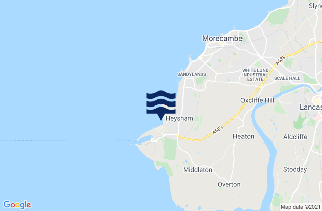 Mapa de mareas Half Moon Bay Beach, United Kingdom