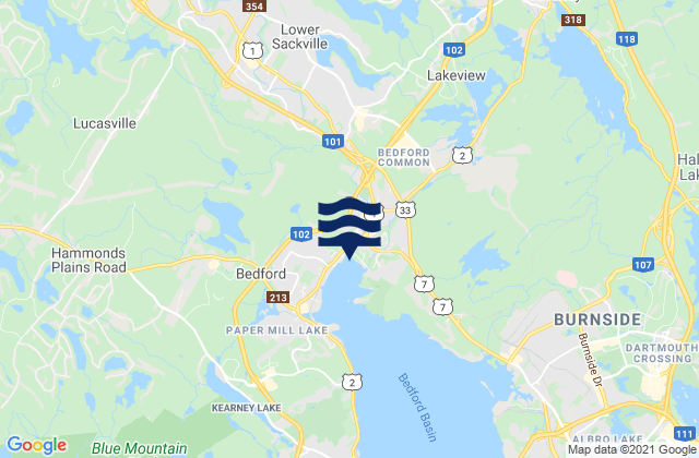 Mapa de mareas Halifax Regional Municipality, Canada