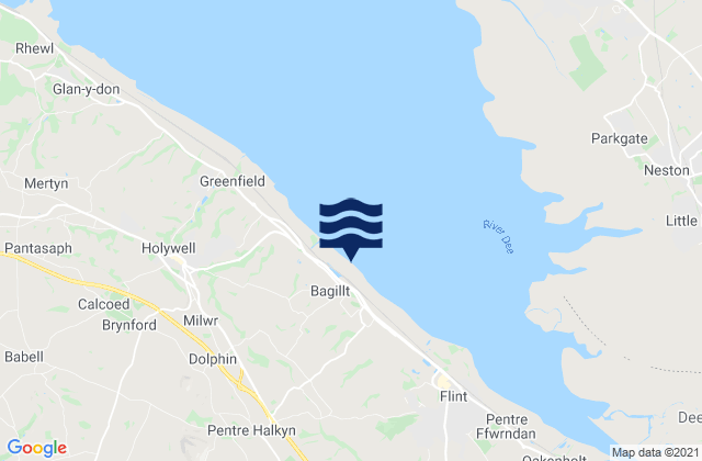 Mapa de mareas Halkyn, United Kingdom
