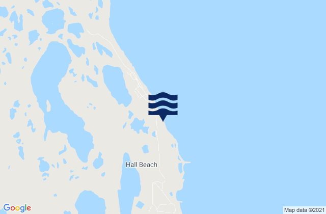 Mapa de mareas Hall Beach, Canada