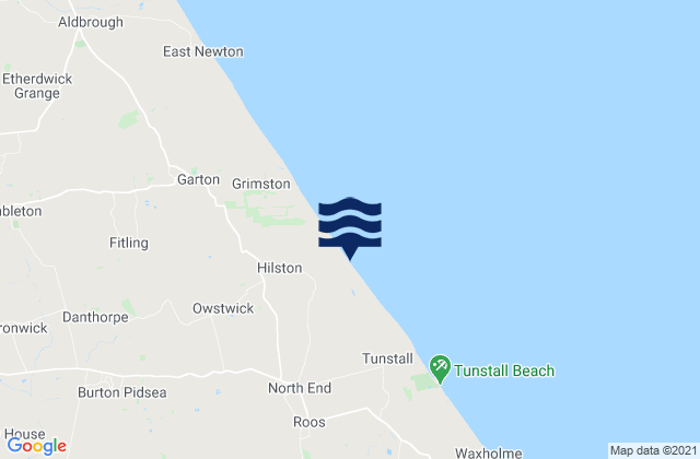 Mapa de mareas Halsham, United Kingdom