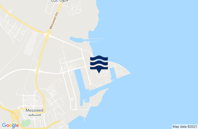 Mapa de mareas Hamad Port, Qatar