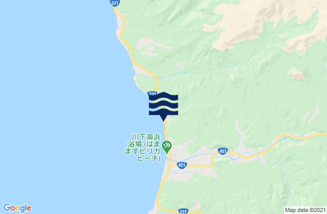 Mapa de mareas Hamamasu, Japan
