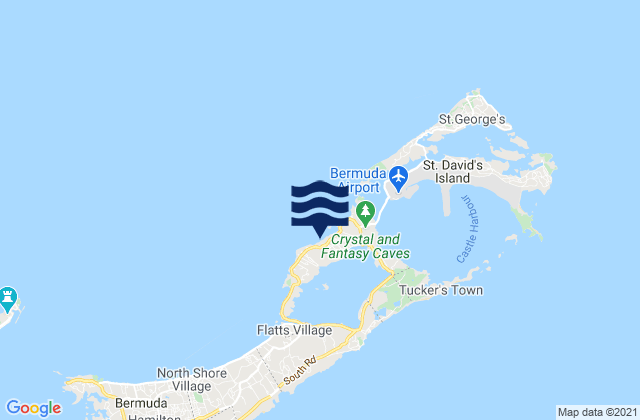 Mapa de mareas Hamilton, Bermuda